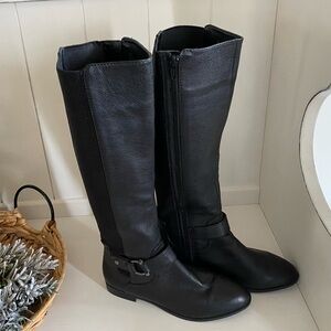 Alex Marie Black Leather Boots